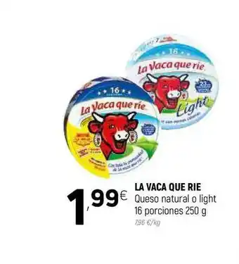 Coviran La Vaca Que Rie Queso Natural O Light 16 Porciones 250g oferta