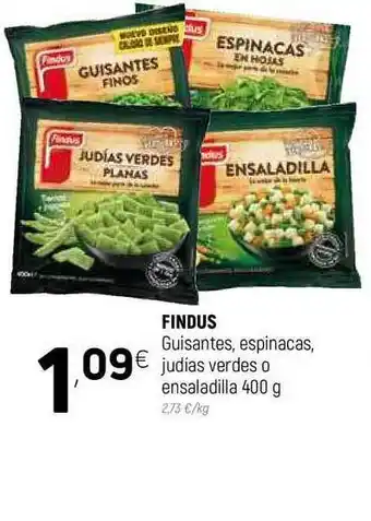 Coviran Findus Guisante Espinacas Judias Verdes O Ensaladilla 400g oferta