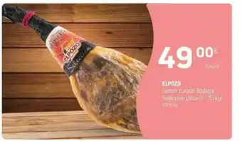 Coviran Elpozo Jamón Curado Bodega Selección Pieza 7-7,5kg oferta