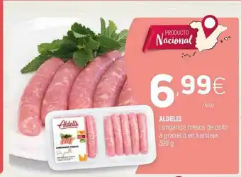 Coviran Aldelis Longaniza Fresca De Pollo 390g oferta