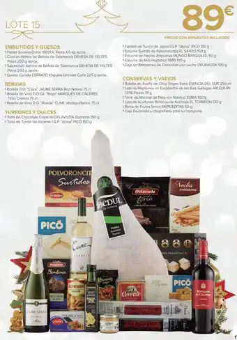Carrefour Lote 15 oferta