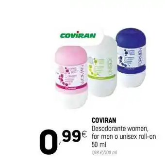 Coviran Coviran Desodorante Women For Men O Unisex Roll-on 50ml oferta