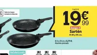 Rocasa Todas las fugas incluidos la inducción a partir de 19€ 824 y 28 cm a 24,99 €. aluminio prensado. juego 2 sartén © 20 y 26 oferta