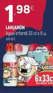 Coviran Lanjarón Agua Infantil 33cl x 6u oferta