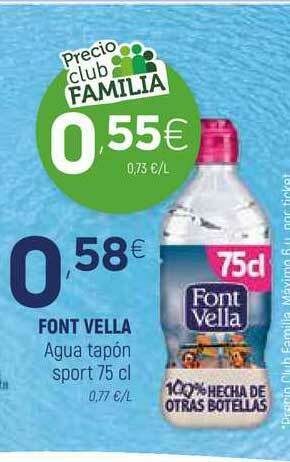 Coviran Font Vella Agua Tapón Sport 75cl oferta
