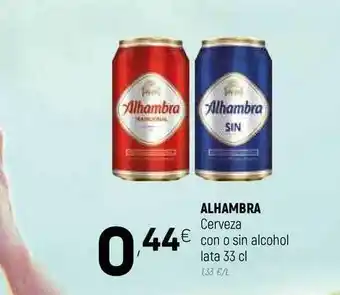 Coviran Alhambra Cerveza Con O Sin Alcohol 33cl oferta