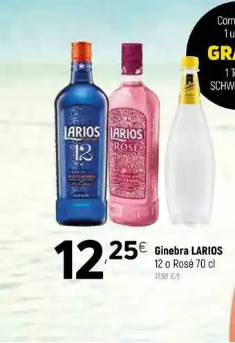 Coviran Ginebra Larios 70cl oferta