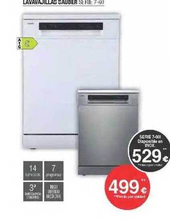 Milar Lavavajillas sauber serie-7-60 oferta
