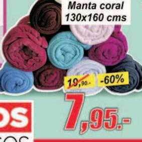Hipo Gegant Manta coral 130x160 cms oferta