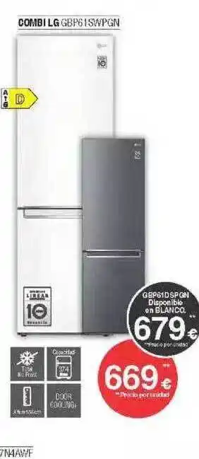 Milar Combi lg gbp61swpgn oferta