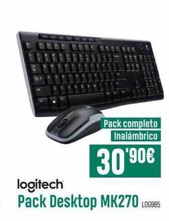 PCBox Logitech pack desktop mk270 oferta