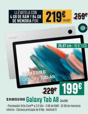 PCBox Samsung galaxy tab a8 oferta