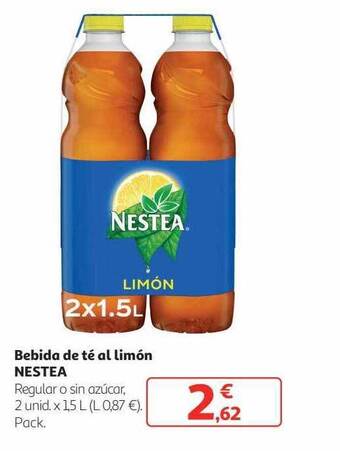 Alcampo Bebida de té al limón nestea oferta