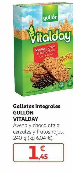 Alcampo Galletas integrales gullón vitalday oferta