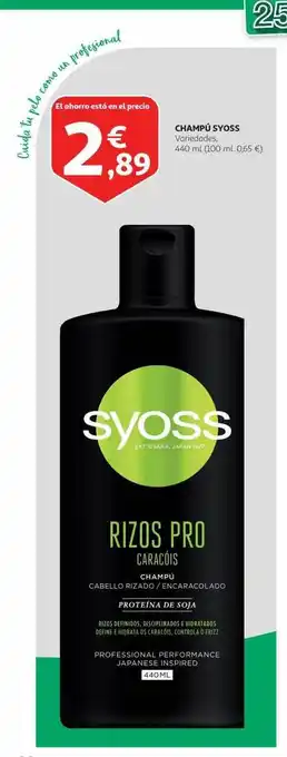 Alcampo Champú syoss variedades oferta