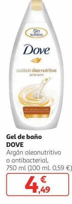 Alcampo Gel de baño dove oferta