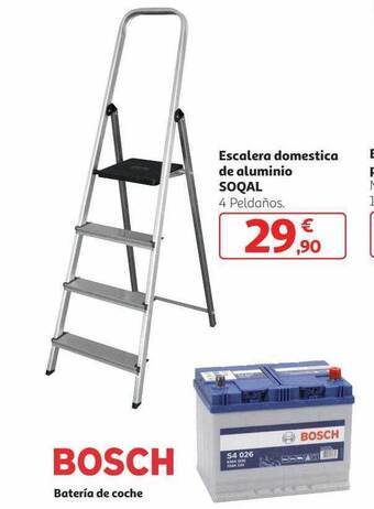 Alcampo Escalera domestica de aluminio soqal oferta