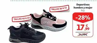 Alcampo Deportivos hombre y mujer oferta
