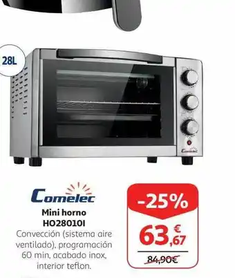 Alcampo Comelec mini horno h028010i oferta