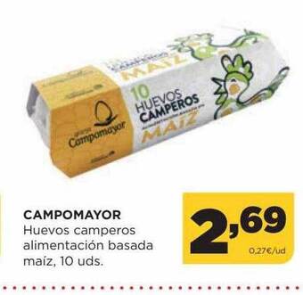 Alimerka Campomayor huevos camperos alimentación basada maíz oferta