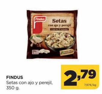 Alimerka Findus setas con ajo y perejil oferta