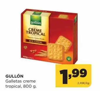 Alimerka Gullón galletas creme tropical oferta