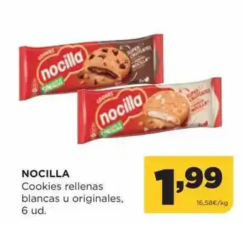 Alimerka Nocilla cookies rellenas blancas u originales oferta