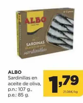 Alimerka Albo sardinillas en aceite de oliva oferta