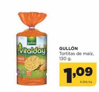 Alimerka Gullón tortitas de maiz oferta