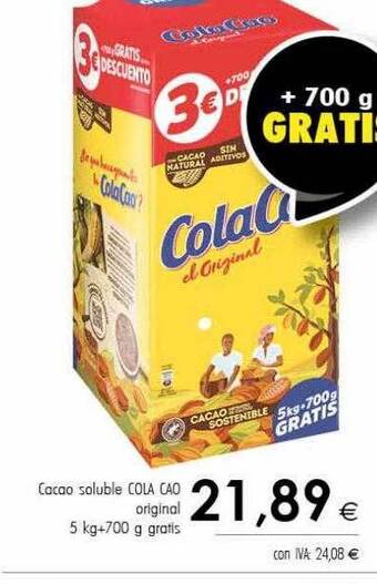 Cash Ifa Cacao soluble cola cao original oferta