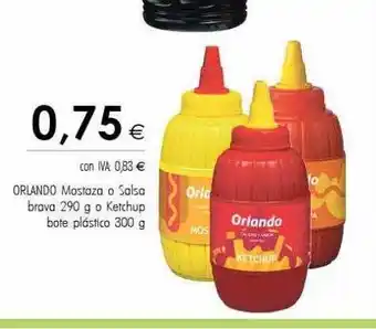 Cash Ifa Orlando mostaza o salsa brava o ketchup bote plástico oferta