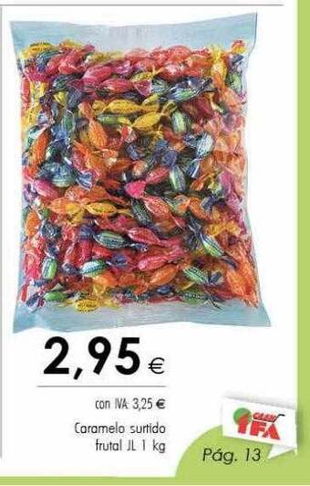Cash Ifa Caramelo surtido frutal jl oferta