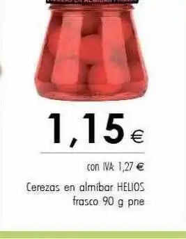 Cash Ifa Cerezas en almíbar helios frasco 90 g pne oferta