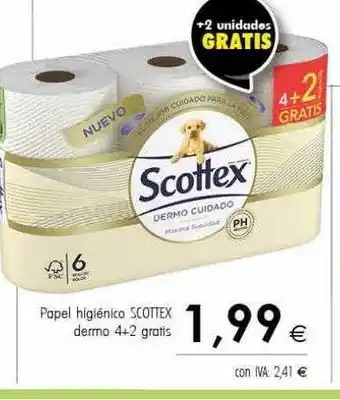Cash Ifa Papel higiénico scottex dermo 4+2 gratis oferta