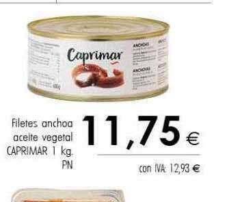 Cash Ifa Filetes anchoa aceite vegetal caprimar oferta