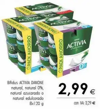 Cash Ifa Bífidus activia danone natural natural 0% natural azucarado o natural adulcorado oferta