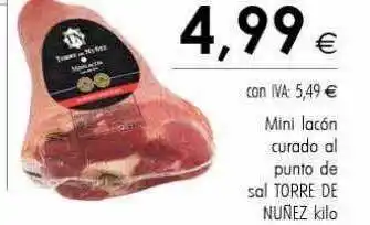 Cash Ifa Mini lacón curado al punto de sal torre de nuñez kilo oferta
