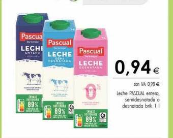 Cash Ifa Leche pascual entera semidesnatada o desnatada brik oferta