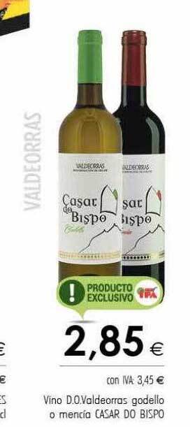 Cash Ifa Vino d.o.valdeorras godello o mencía casar do bispo oferta