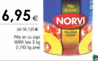 Cash Ifa Piña en su jugo norvi lata oferta