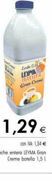 Cash Ifa Leche entera leyma gran creme botella oferta