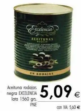 Cash Ifa Aceituna rodajas negra excelencia lata 1560grs oferta