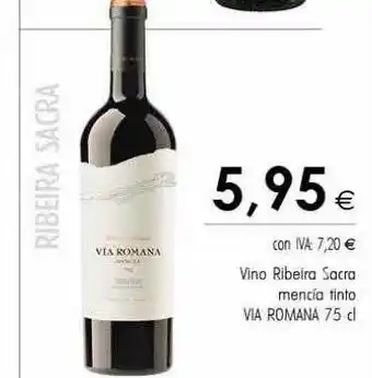 Cash Ifa Vino ribeira sacra mencía tinto via romana oferta