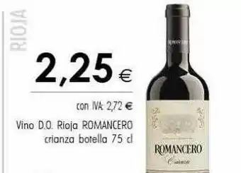 Cash Ifa Vino d.o. rioja romancero crianza botella oferta