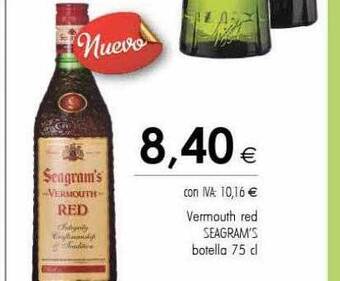 Cash Ifa Vermouth red seagram's botella oferta
