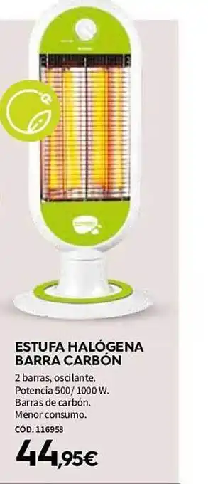 ferrOkey Estufa halógena barra carbón oferta