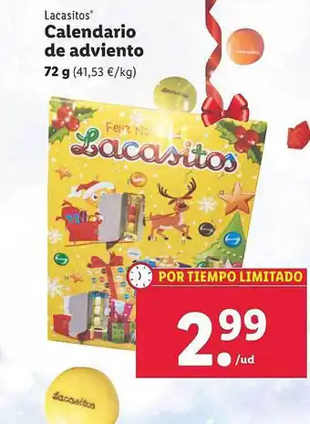 Lidl Lacasitos calendario de adviento oferta