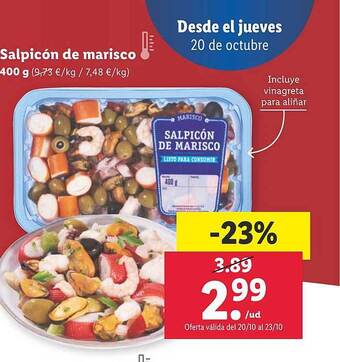Lidl Salpicón de marisco oferta