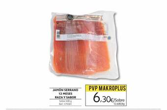 Makro Jamón serrano 12 meses raza y sabor oferta