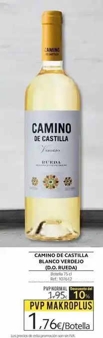 Makro Camino de castilla blanco verdejo d.o. rueda oferta